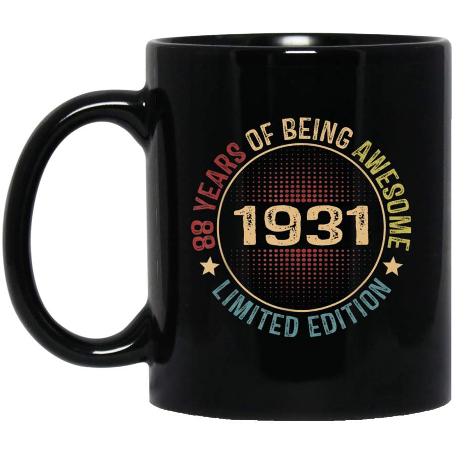 1931 Vintage 88 Years Old 88th Birthday Gift Coffee Mug