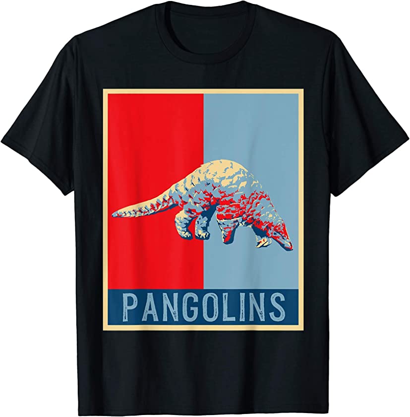 Vintage Pangolin Shirt Men Retro Pangolin Gift Kids Pangolin T-Shirt