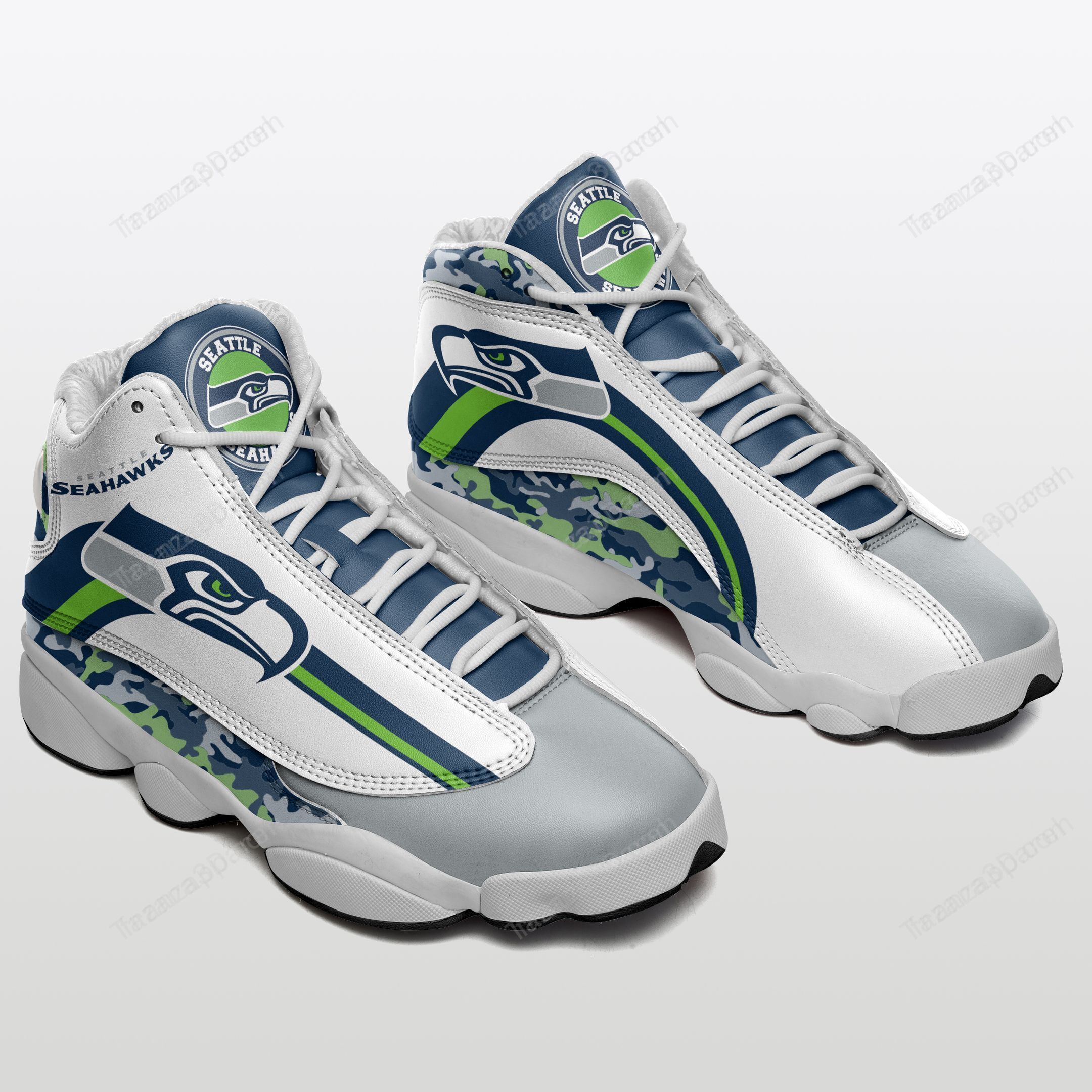 Seattle Seahawks Air Jd13 Sneakers 664