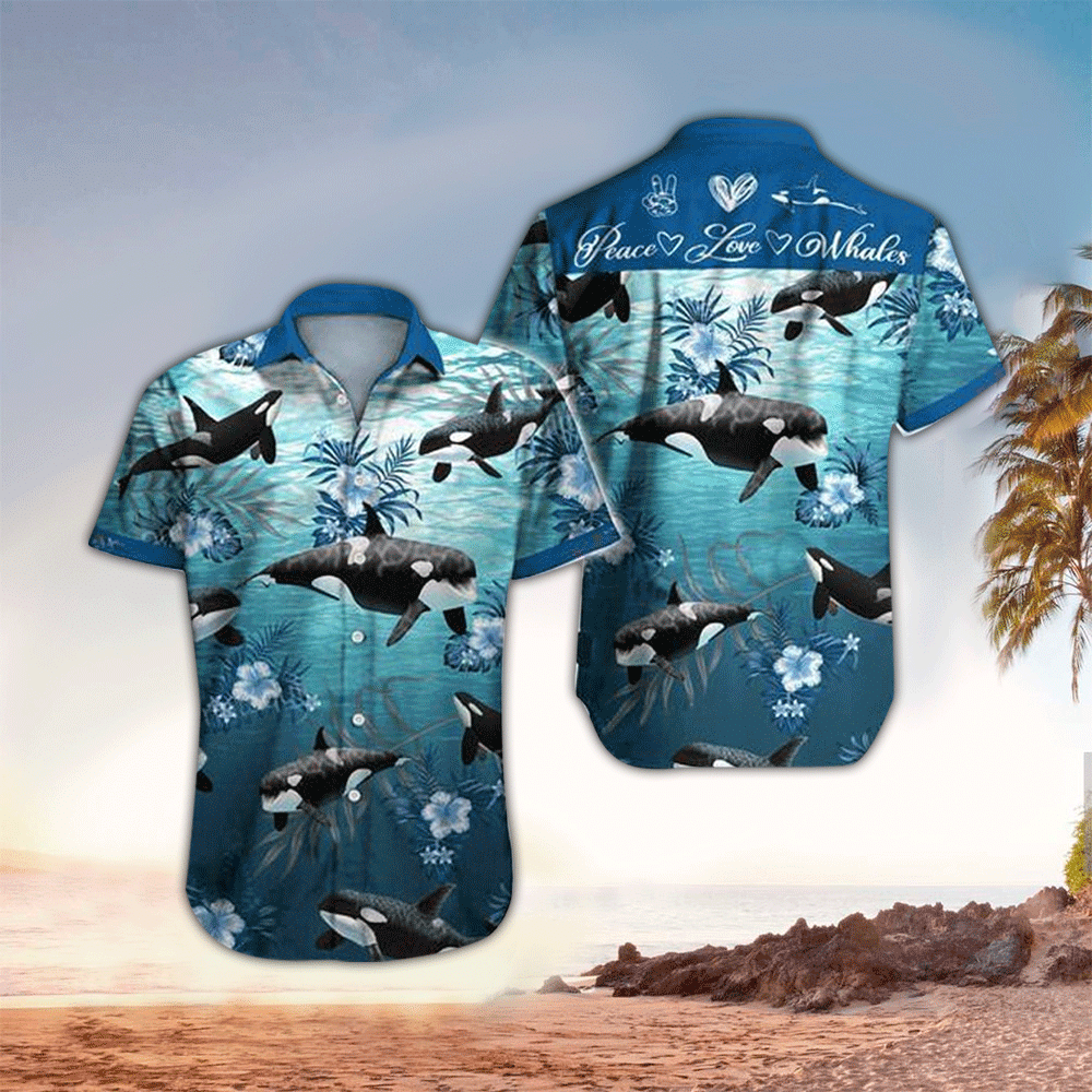 Whale Hawaiian Shirt For Whale Lovers 3D Hawaiian Shirt