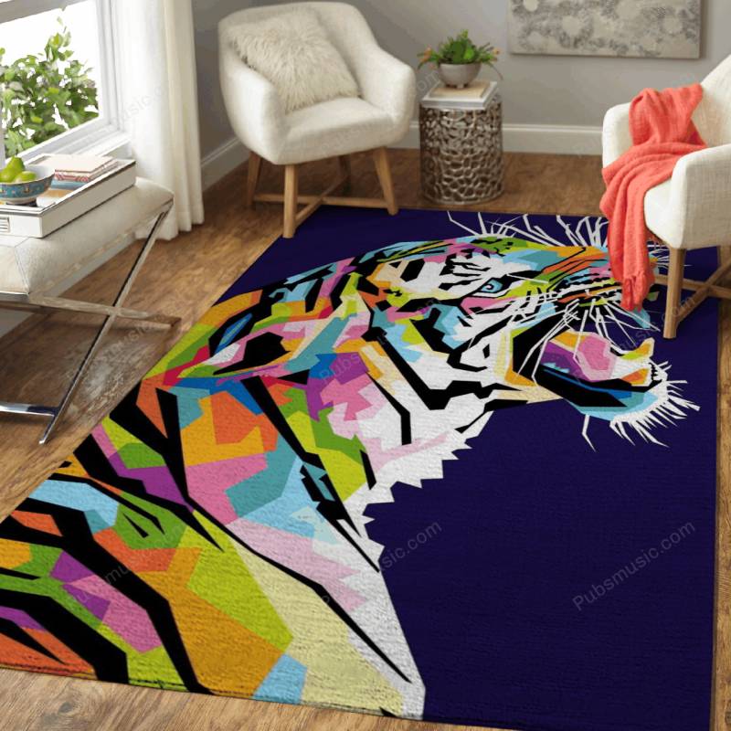 Tiger Pop Art – Wpap Animals Rug Mats – Carpet