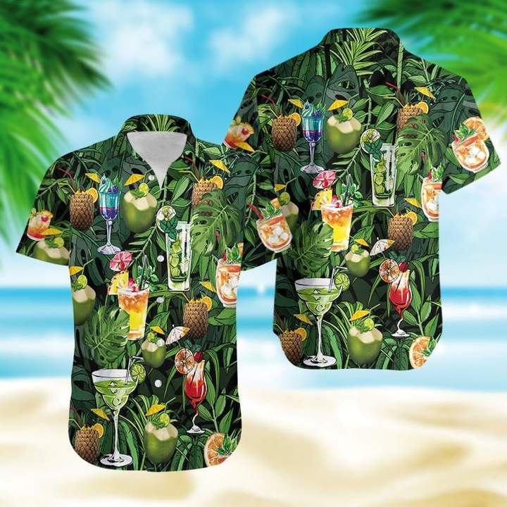 Drinking Cocktail Summer Tropical Hawaii Shirt 131 Ha81702