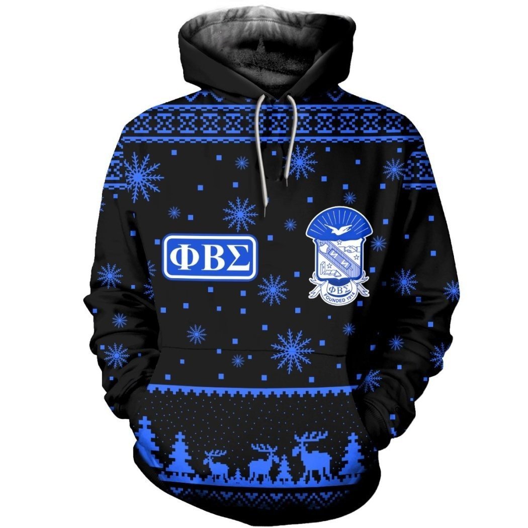 Fraternity Hoodie – Christmas Pbs Phi Beta Sigma Frat Black Hoodie