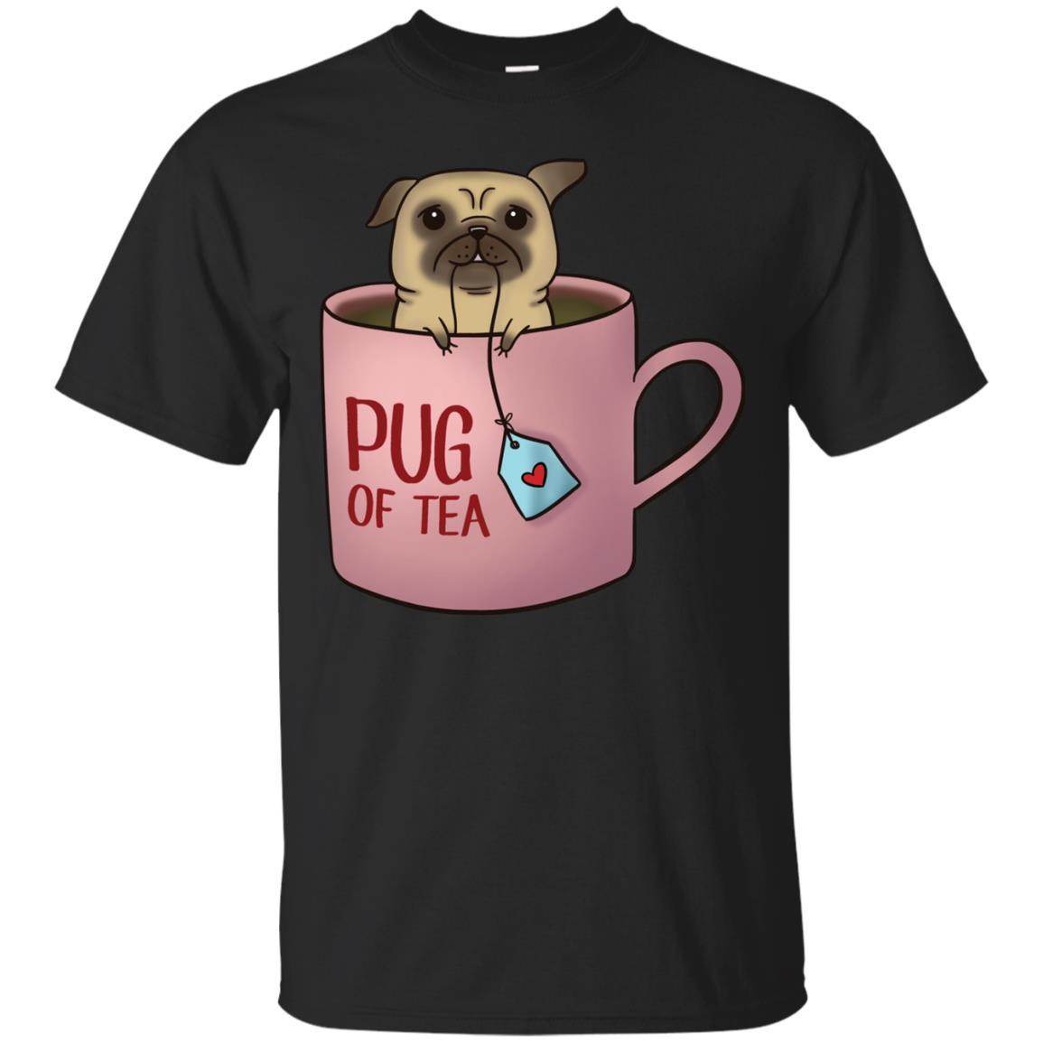 Cute Pug Of Tea Pug Tshirt For Puppy Lover