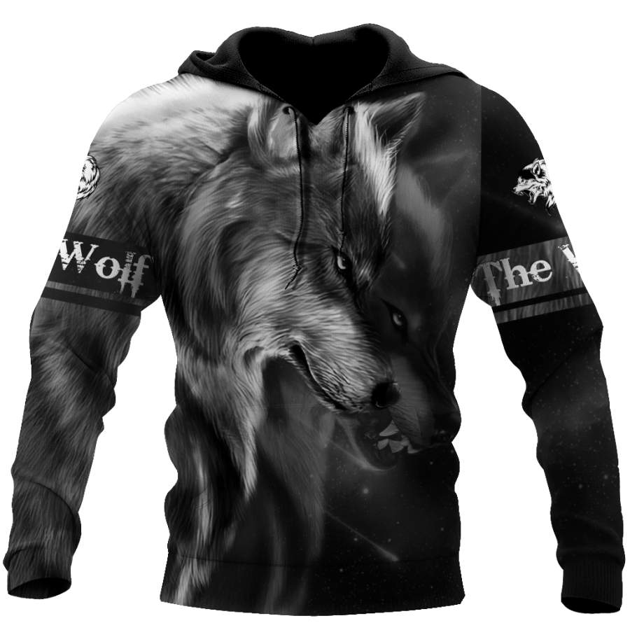 Tattoo Wolf 3D All Over Printed Hoodie For Men and Women DAST19102001