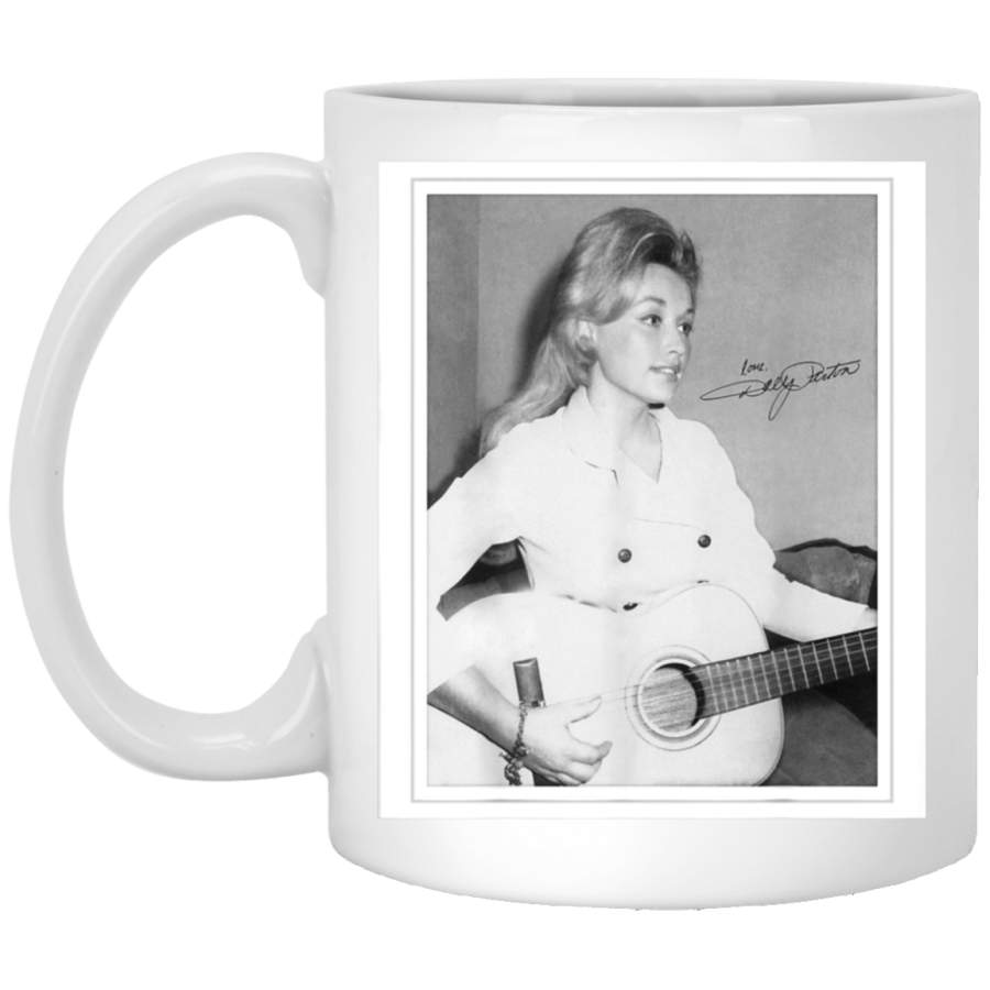 Dolly Parton Vintage Polaroid White Mug