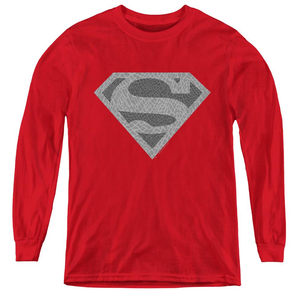 Superman Elephant Shield – Youth Long Sleeve T-Shirt