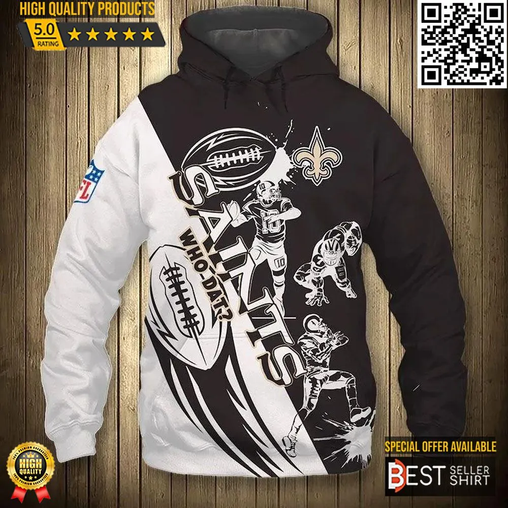 New Orleans Saints Players Jersey 3D Hoodie 3D