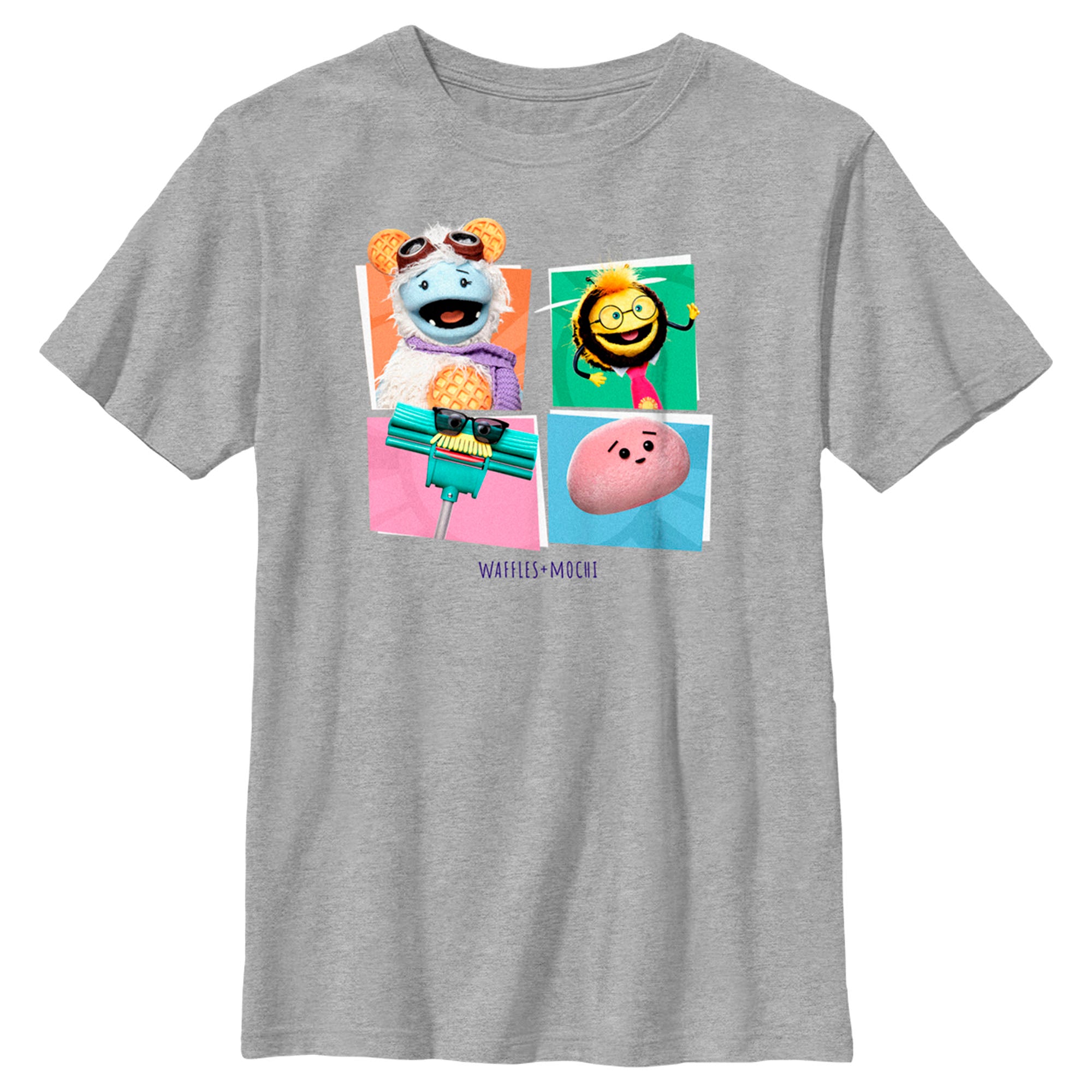 Boy’S Waffles + Mochi Character Panel T-Shirt