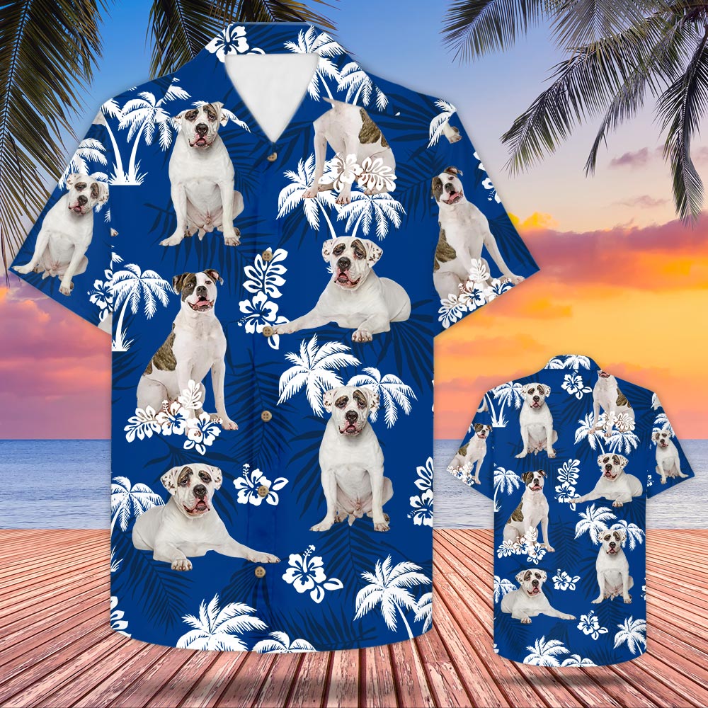 American Bulldog Hawaii Shirt For Dog Lovers Ha93361