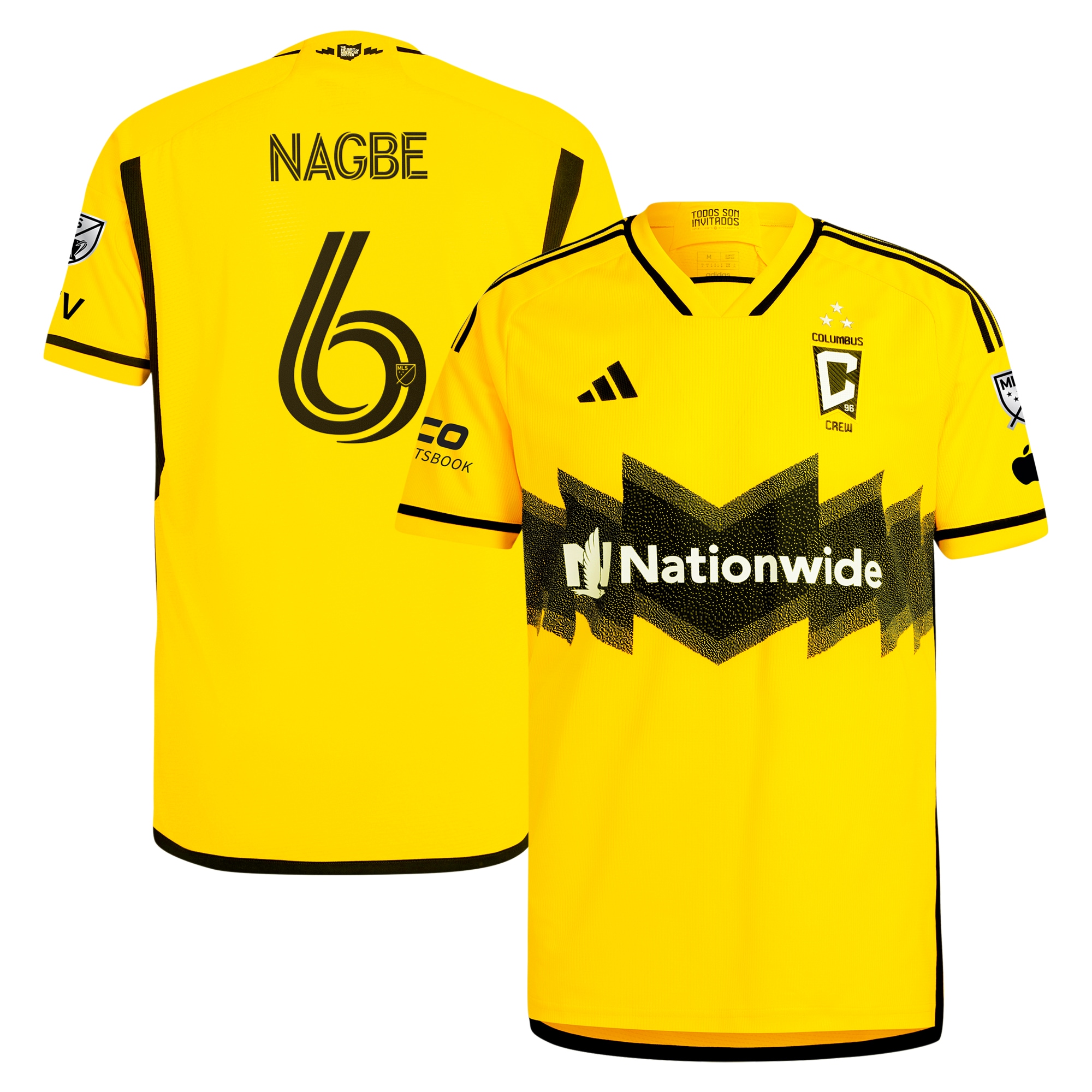 Darlington Nagbe Columbus Crew 2024 The Home Kit Authentic Player Jersey – Yellow