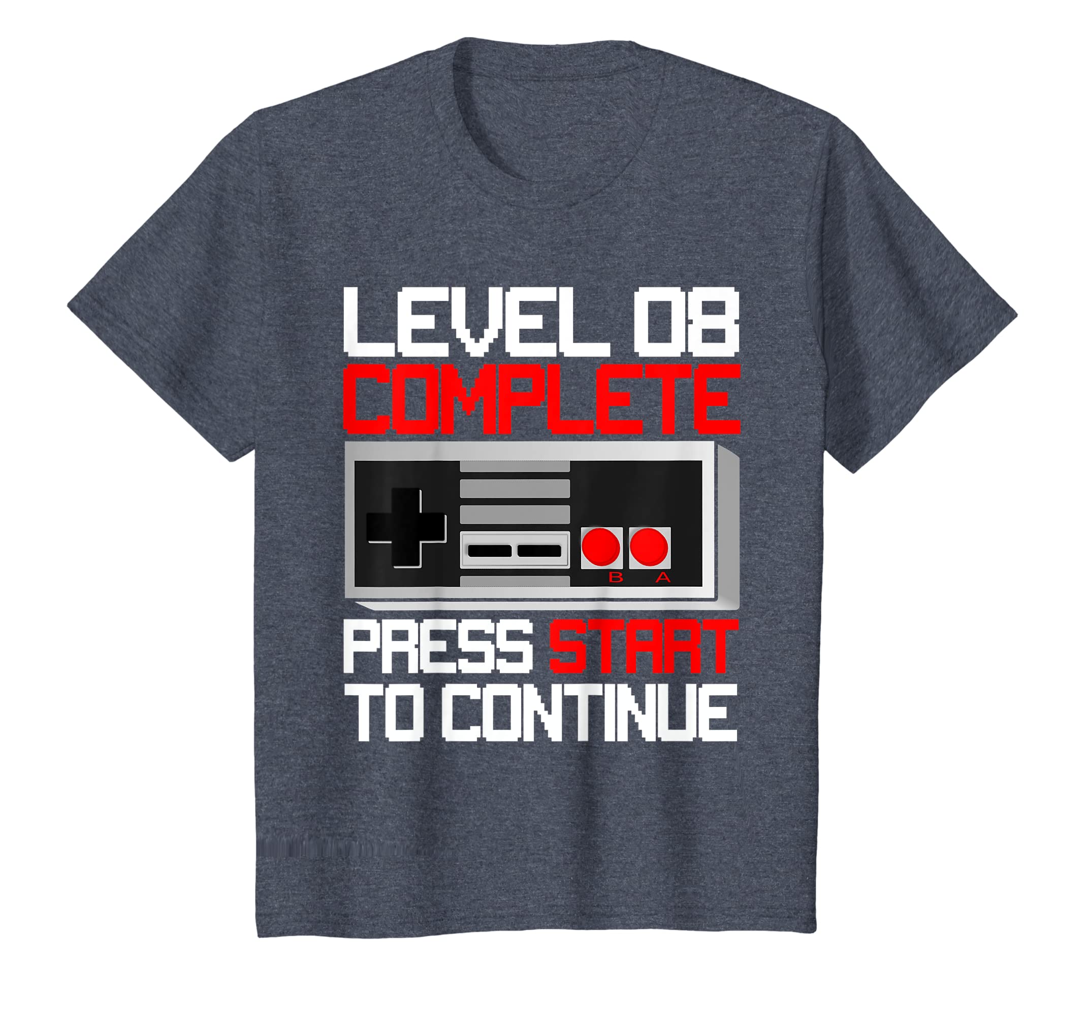 Level 8 Complete 8 Years Old T-Shirt 8Th Birthday Gift