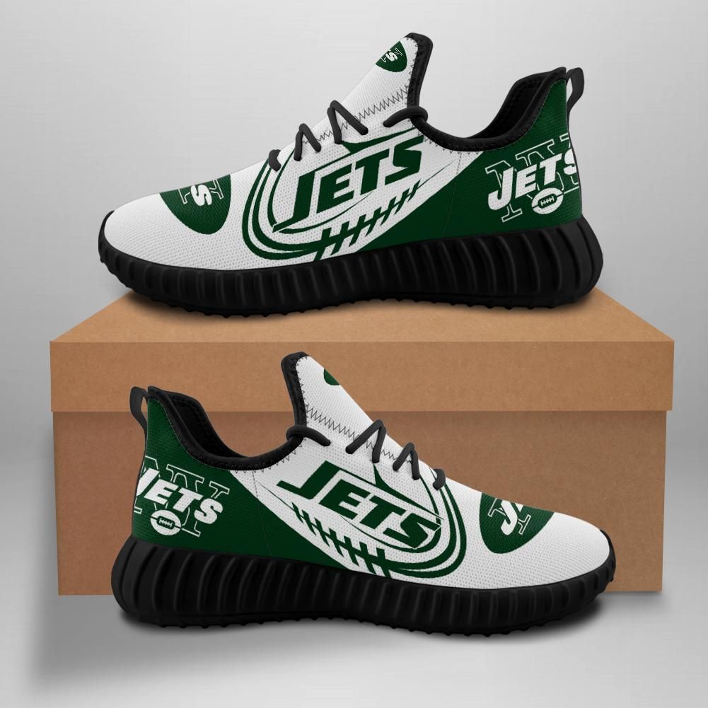 New York Jets Custom Shoes Sport Sneakers New York Jets Yeezy Boost