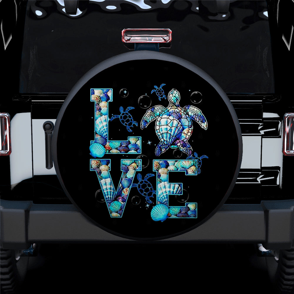 Love Ocean Turtle Jeep Car Spare Tire Cover Gift For Campers