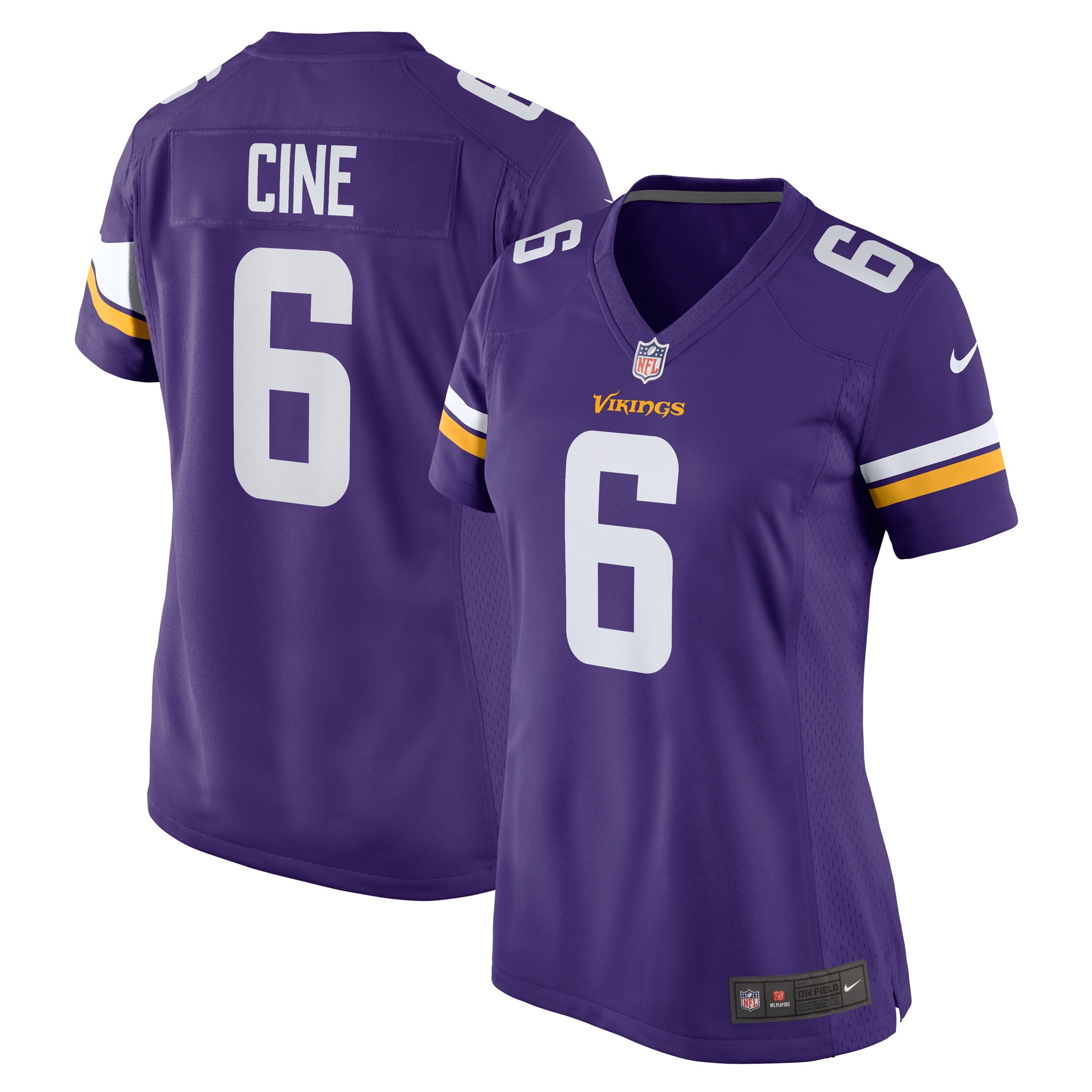 Women’s Minnesota Vikings Lewis Cine Purple Game Player Jersey