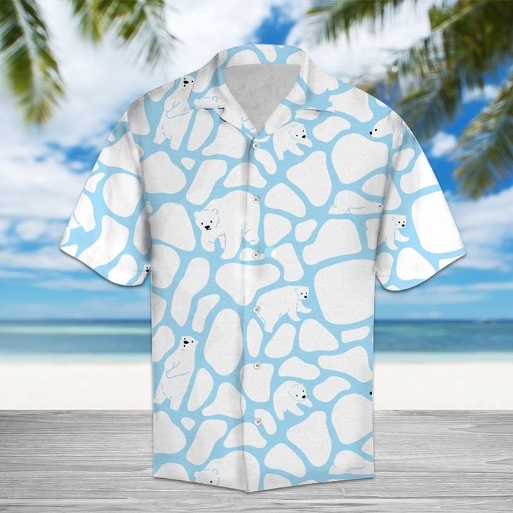 Amazing Polar Bear Hawaiian Shirt Summer Button Up For Men, Women, Couple