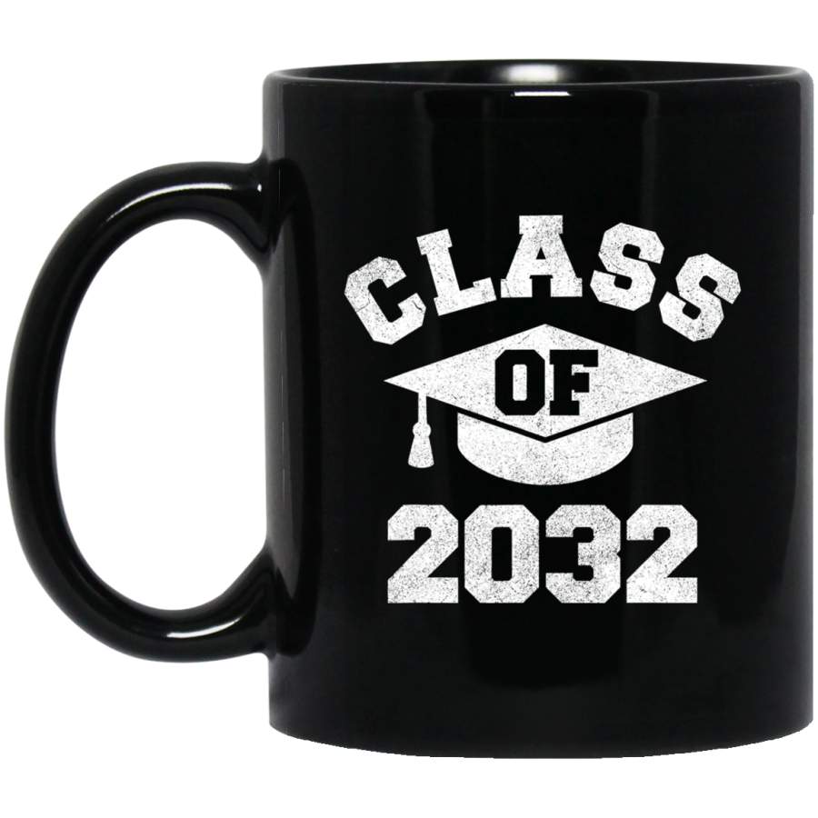 Vintage Kindergarten 2019 Class Of 2032 Apparel Grow With Me Mug 11 oz 15 oz Black Mug