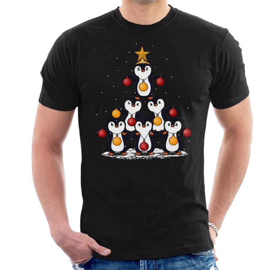 Oh Penguin Tree Christmas Men’s T-Shirt