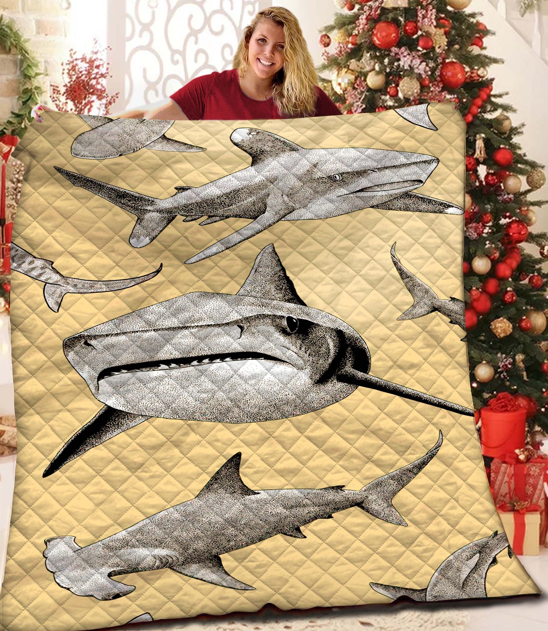 Shark Jfj12457 3D Customized Quilt Camli2707