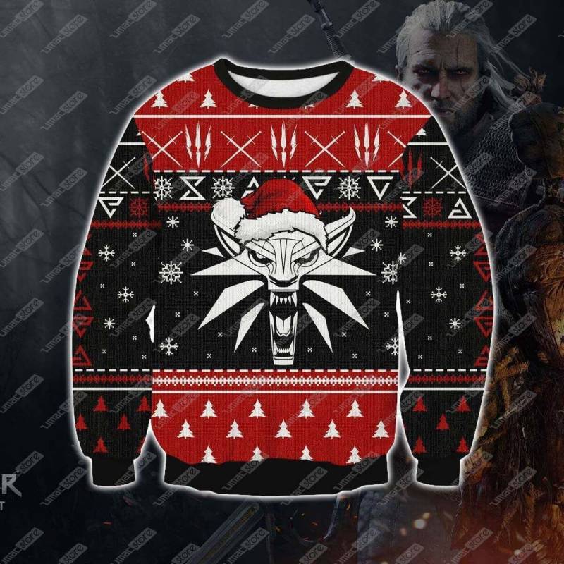 The Witcher 1809 3D Print Ugly Christmas Sweatshirt