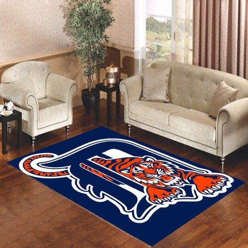 Detroit Tigers Blue Living Room Carpet Rugs Area Rug For Living Room Bedroom Rug Home Decor