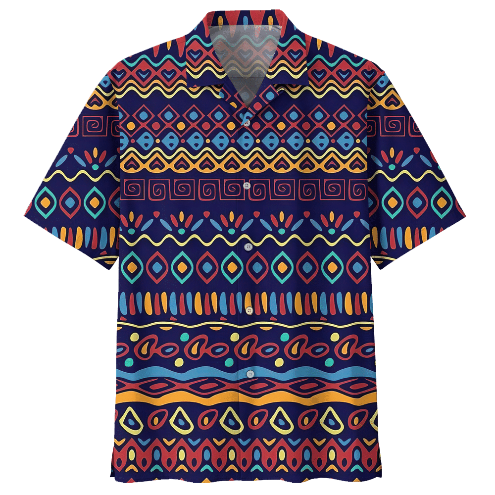 Bohemian Colorful Unique Design Unisex Hawaii Shirt For Men And Women Ha29897