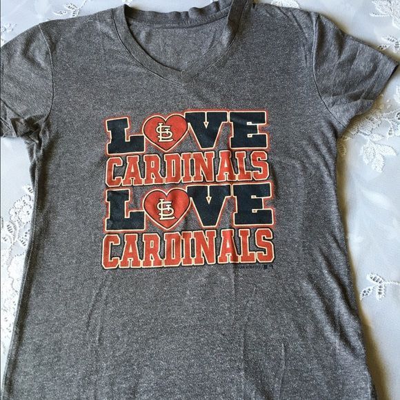 Cardinals Shirt Darling Cardinal Shirt Go St Louis Cardinals Shirt Is Grey With Shiny Gl Shirt