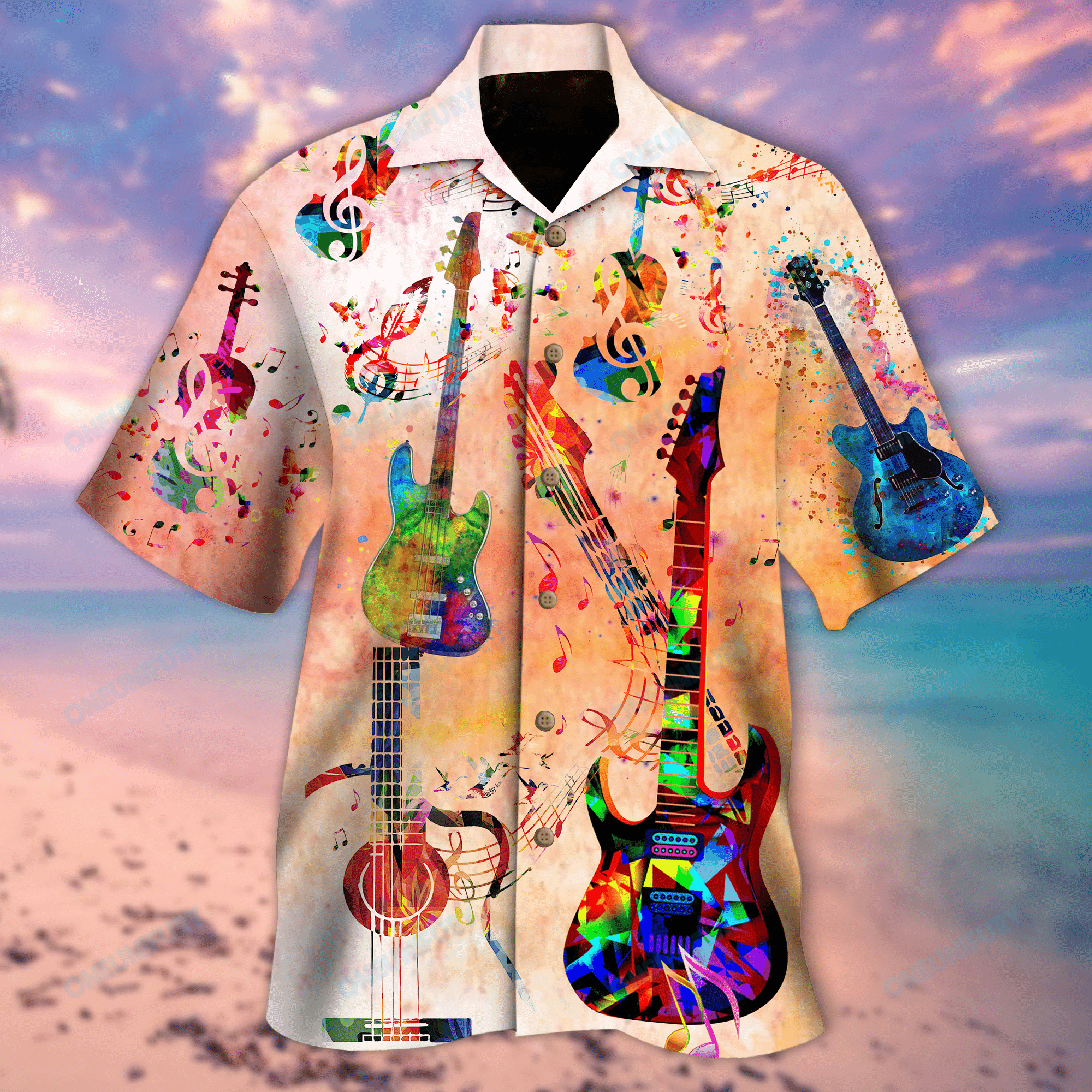 Music Is An Outburst Of The Soul Guitar Hawaii Shirt Re Ha110022