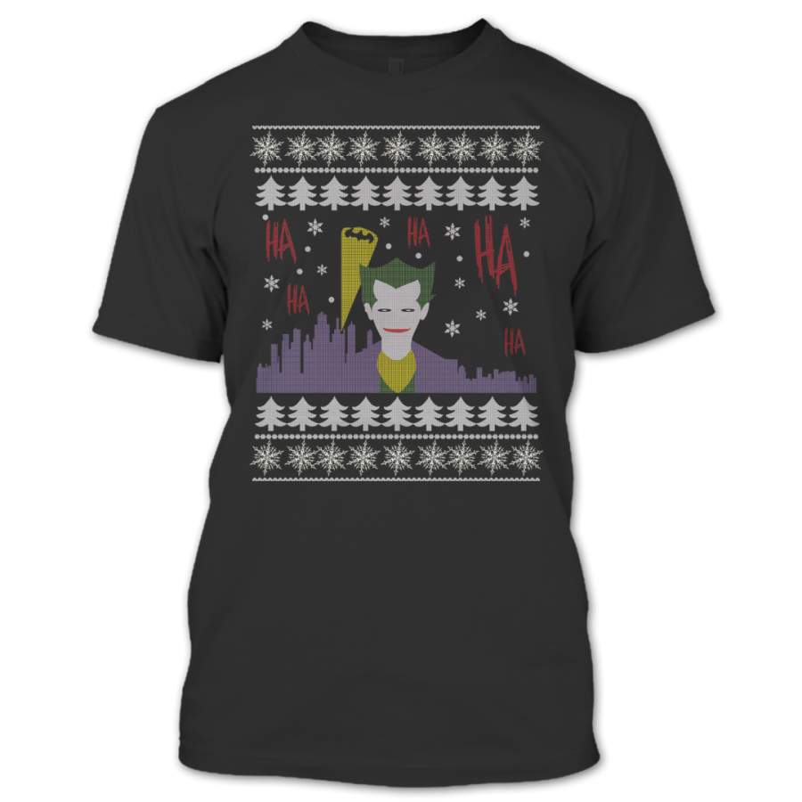 Batman T Shirt, Joker Shirt Shirt, Ugly Christmas Sweater T-Shirt