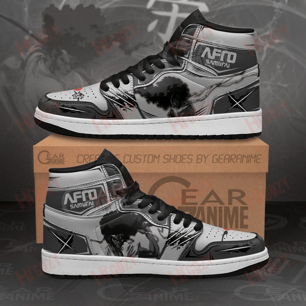 Afro Samurai Sneakers Custom Anime Shoes Mn11