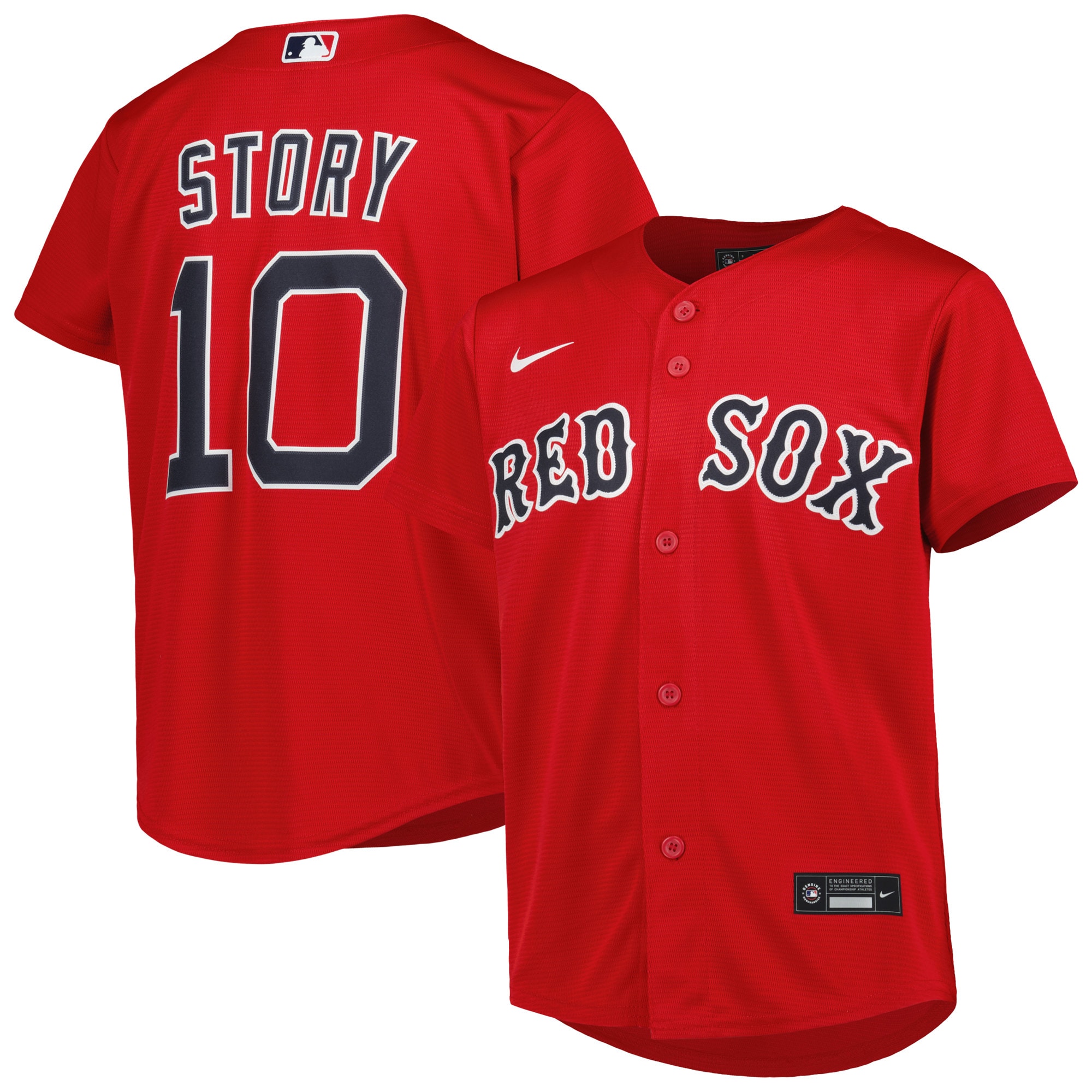 Trevor Story Boston Red Sox Youth Alternate Replica Player Jersey – Red