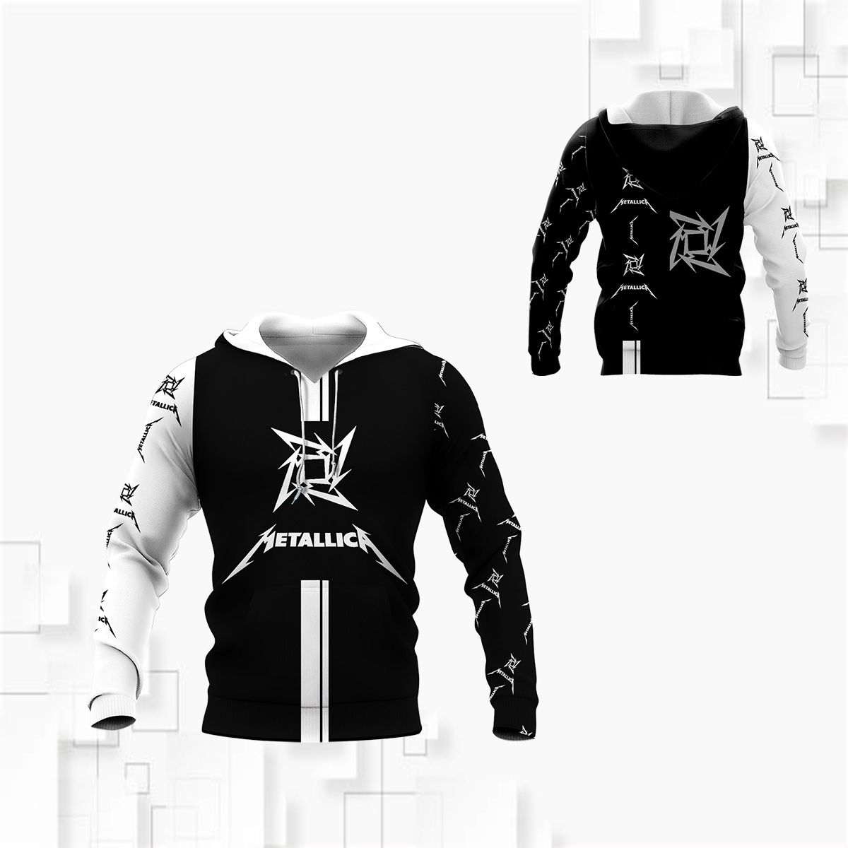 3D All Over Printed Metallica Ttt-Ht Shirts Ver 4 (White)