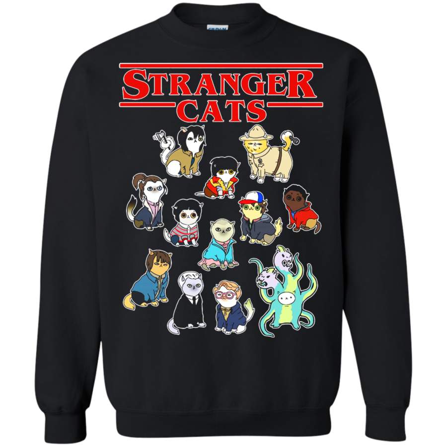 AGR Meow Stranger Things Cats Mashup Sweatshirt