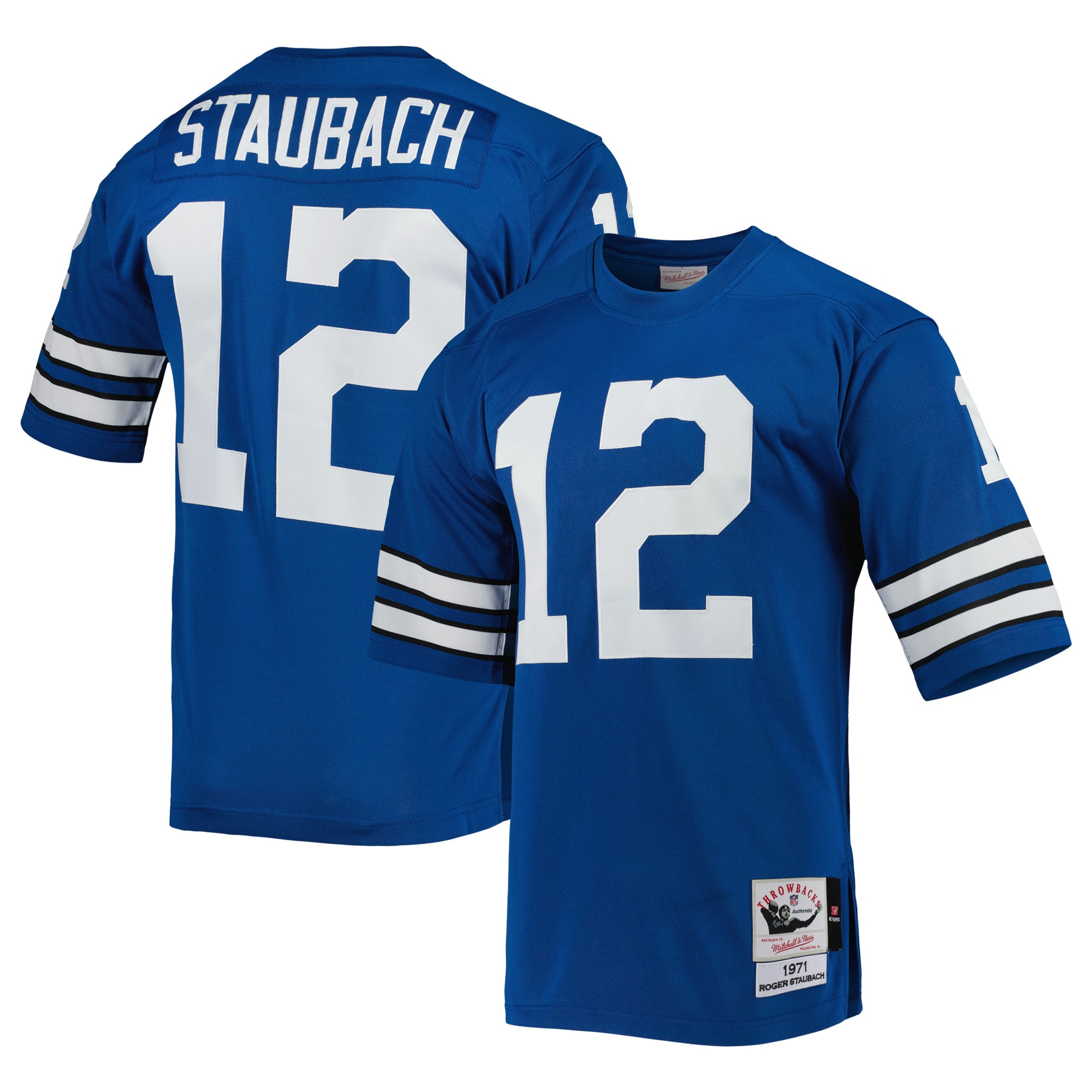 Men’s Dallas Cowboys Roger Staubach Mitchell & Ness Royal 2004 Authentic Throwback Retired Player Jersey