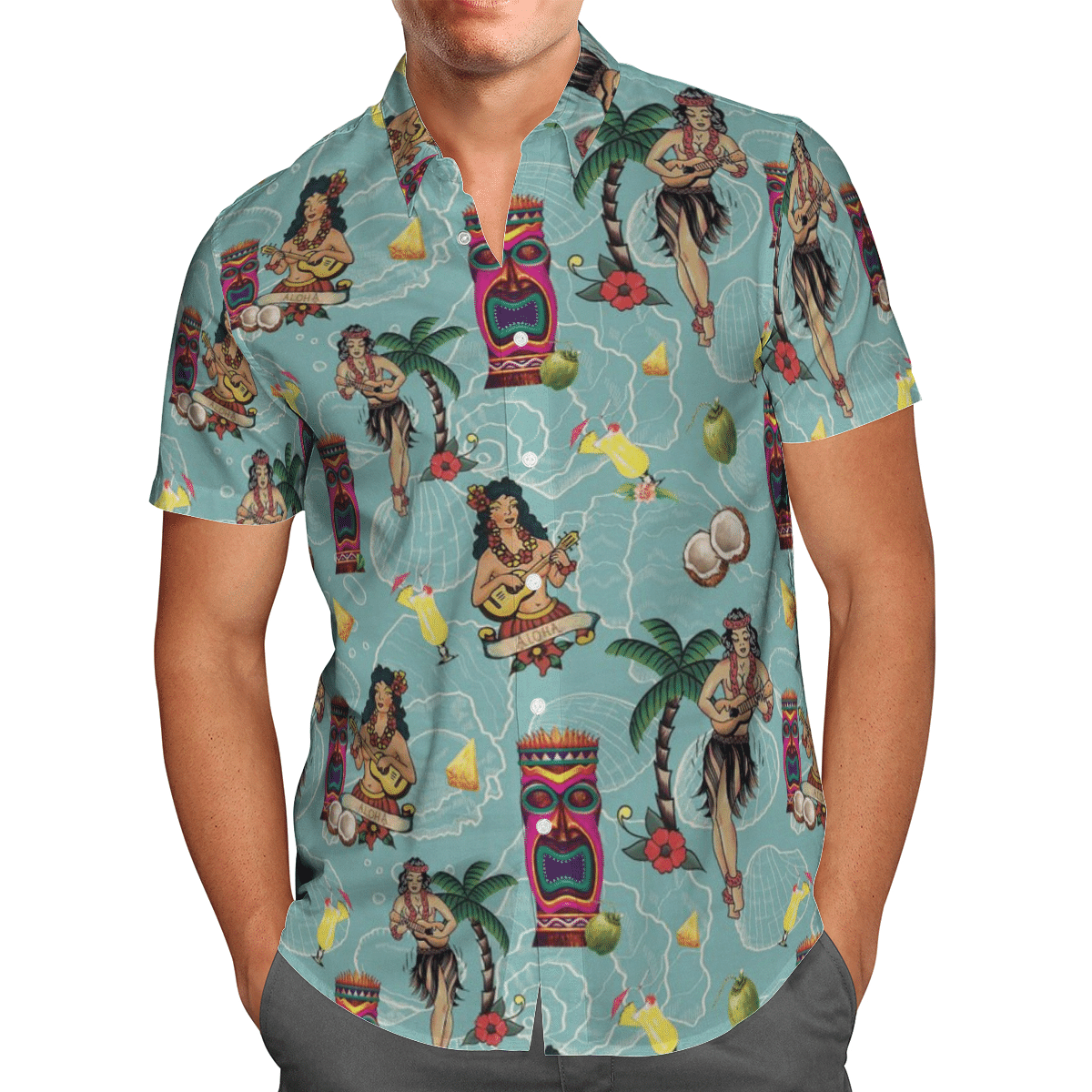 Beach Tropical Hawaiian Shirt