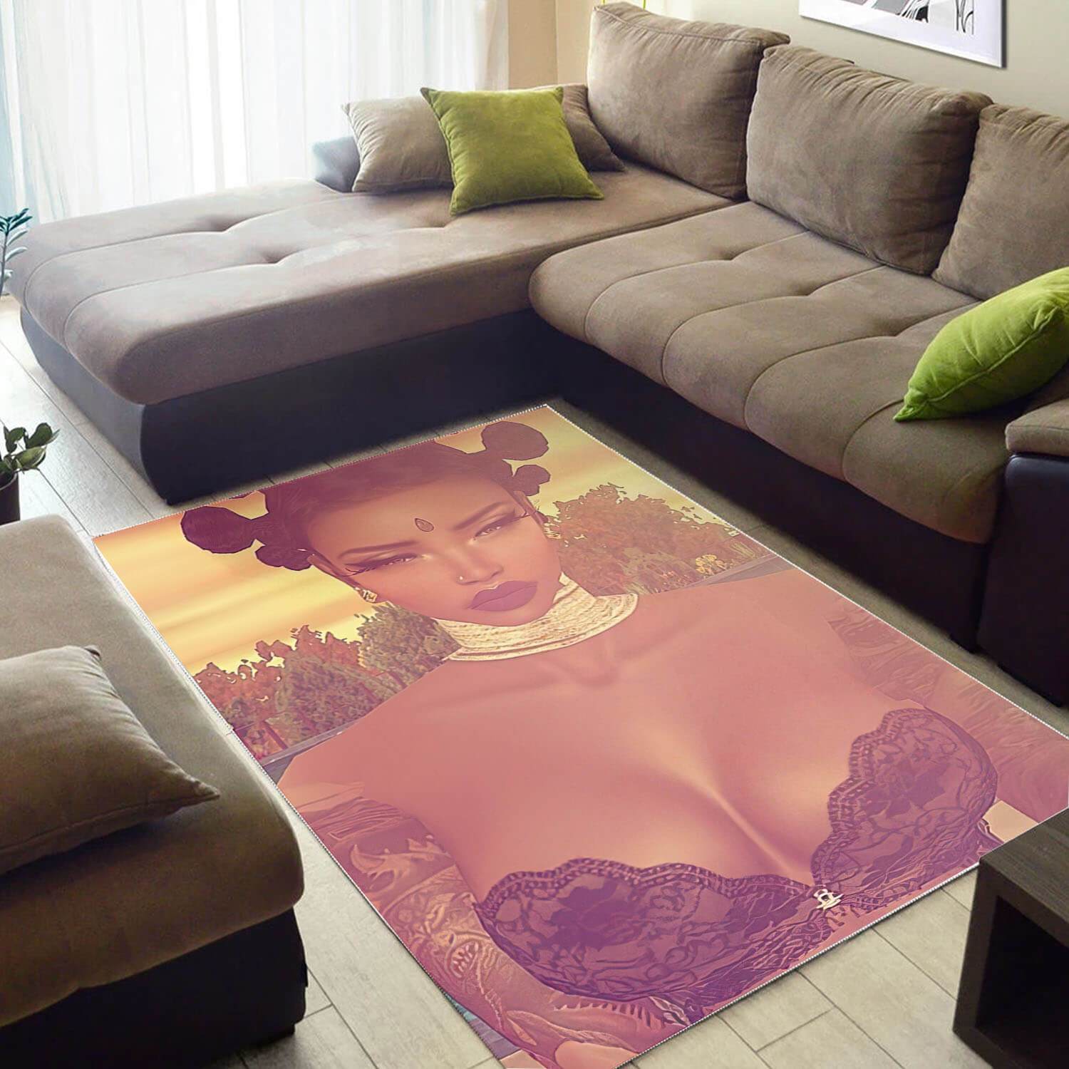 African American Area Rugs Beautiful Black Girl Magic African American Art Rug Afrocentric Decor Ideas BPS09679