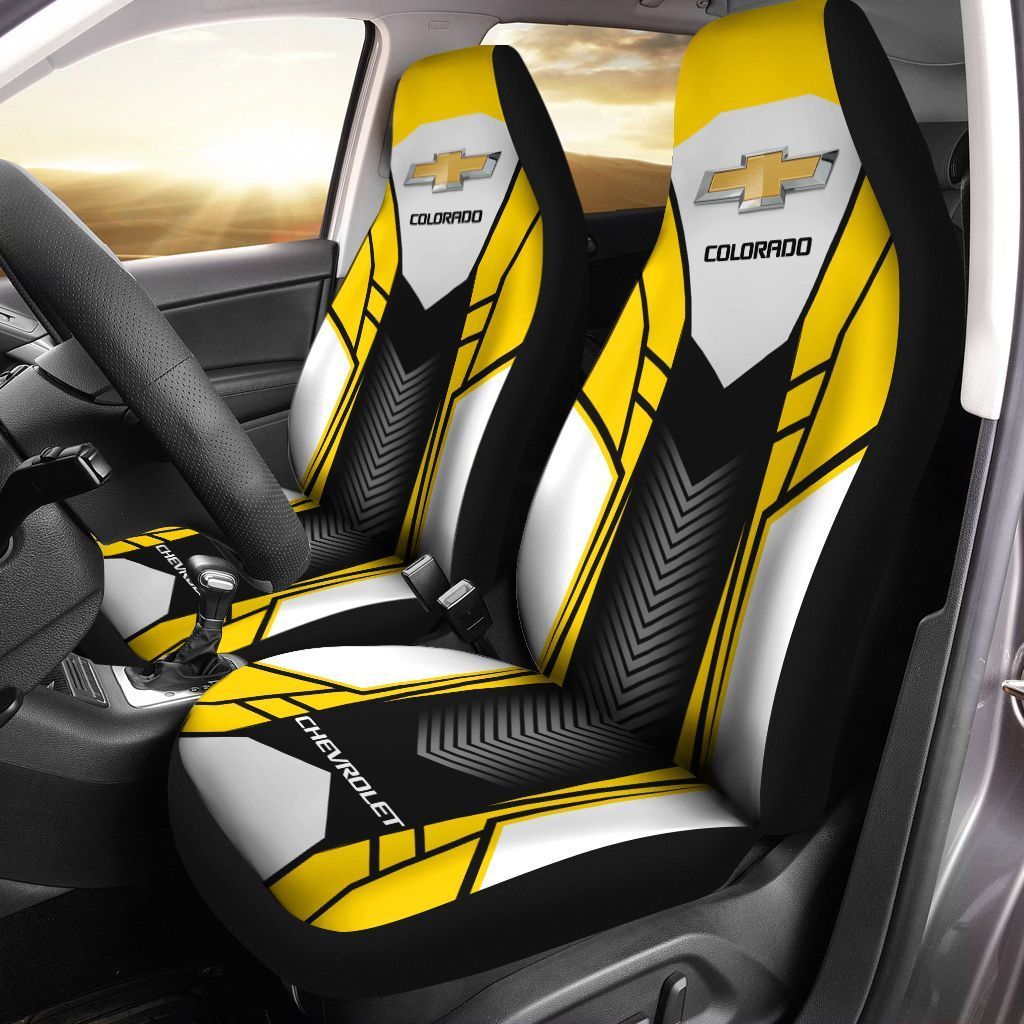 Chevrolet Colorado TTT-HL Car Seat Cover (Set of 2) Ver 2 (Yellow)