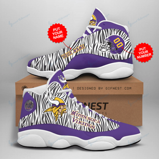 Minnesota Vikings Personalized AJD13 Sneakers 1039