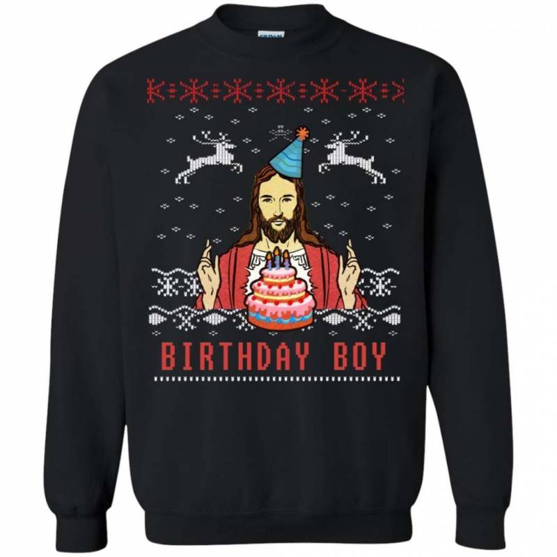 Birthday Boy Jesus Ugly Christmas Sweater