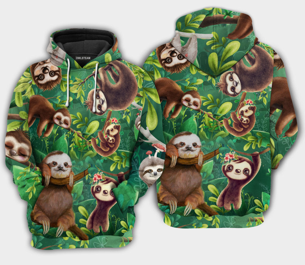 Sloth Lovely Cute Animals – Hoodie – Hood10Nvc250921