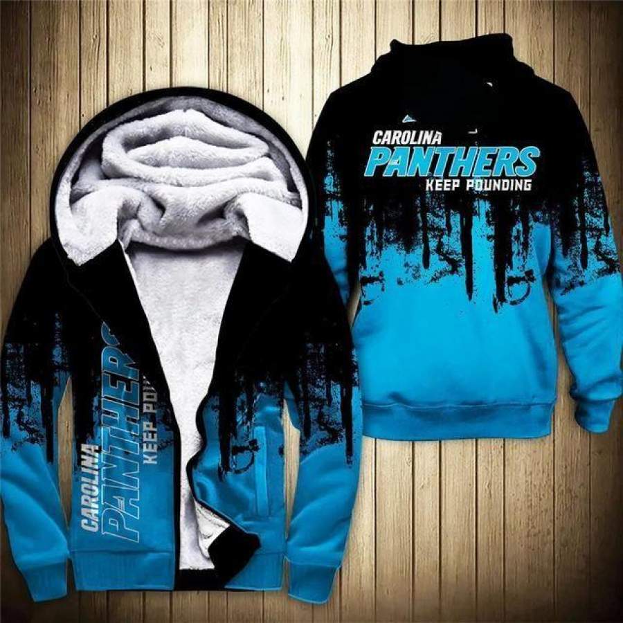 Carolina Panthers Thick Zipper Hoodie Unisex 3D All Over Print