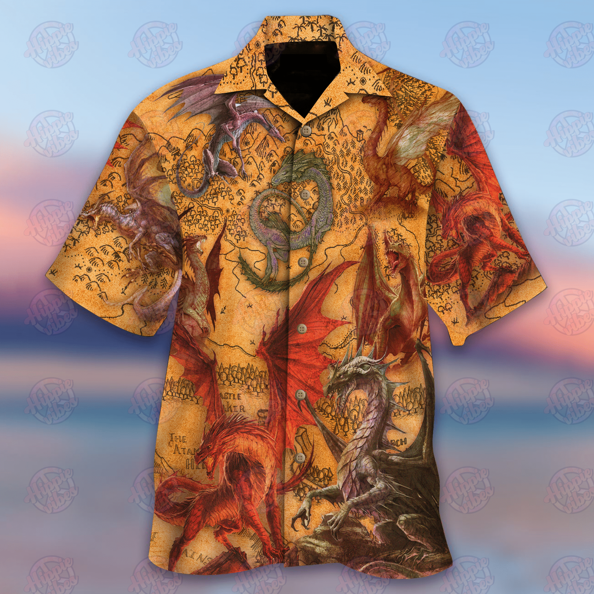 The Fantasy World Of Dragon Hawaiian Shirt Ha46403