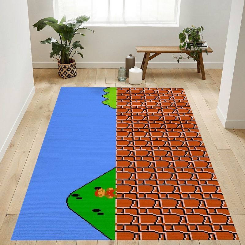 Super Mario 17 Area Rug Living Room And Bed Room Rug Gift Us Decor