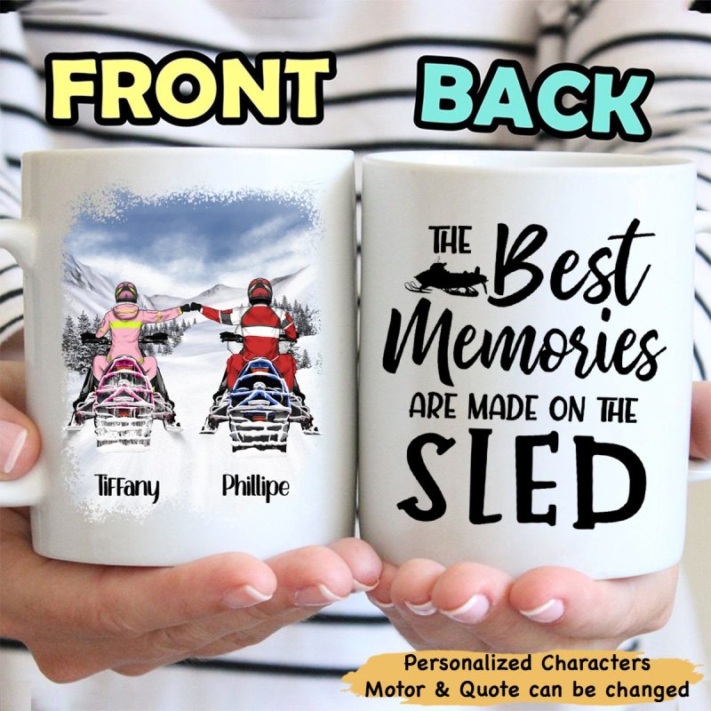 Personalized Snowmobiling Partners Snowmobile Lovers Mug