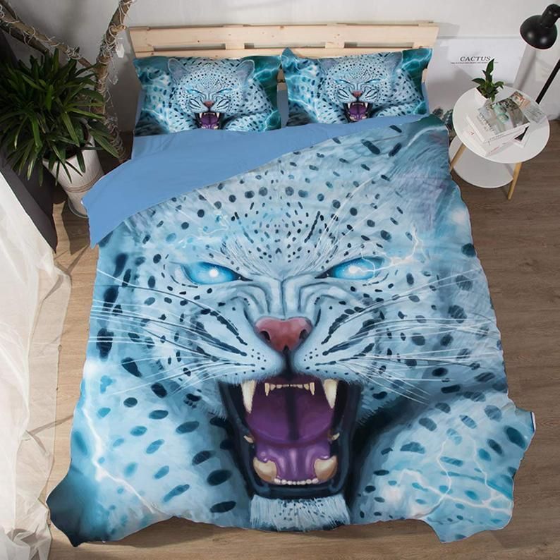 3d Snow Leopard Bed Sets Duvet Cover