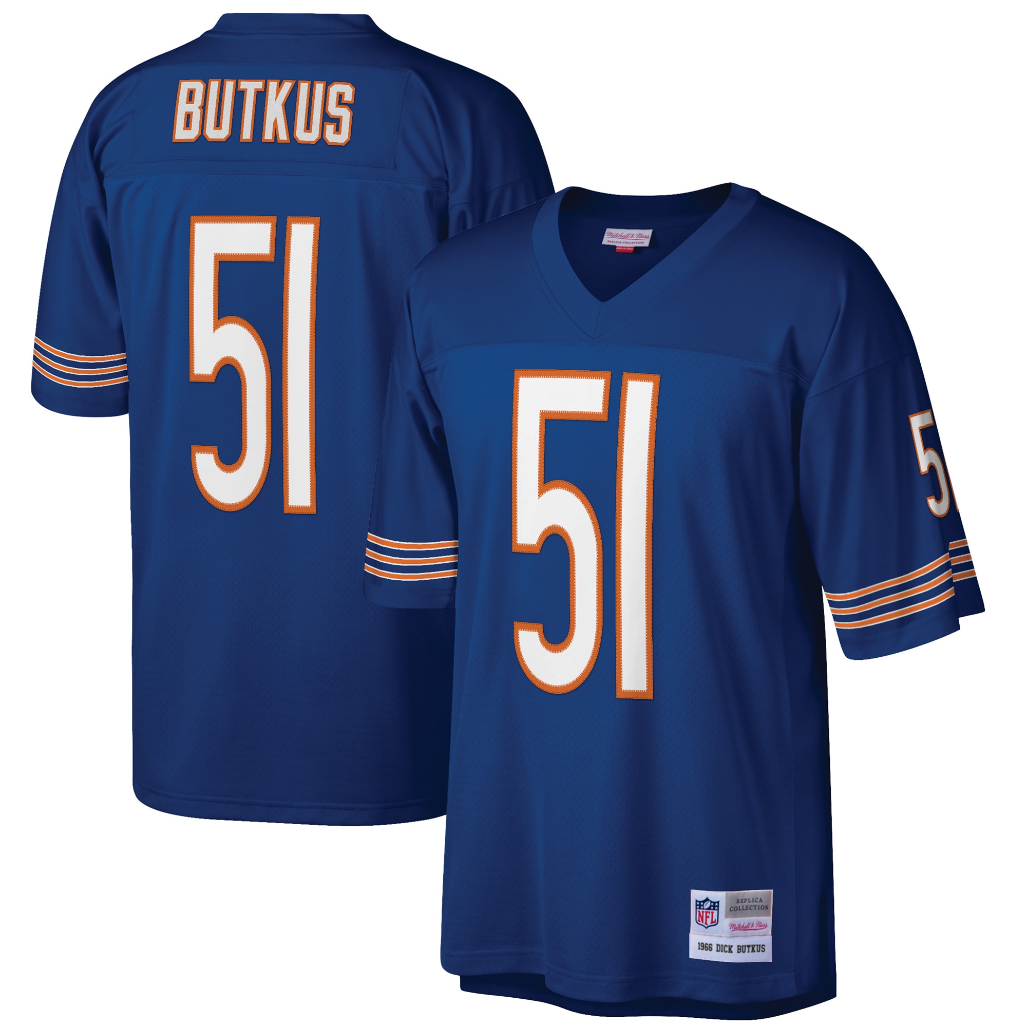 Men’s Chicago Bears Dick Butkus Mitchell & Ness Navy Retired Player Legacy Jersey