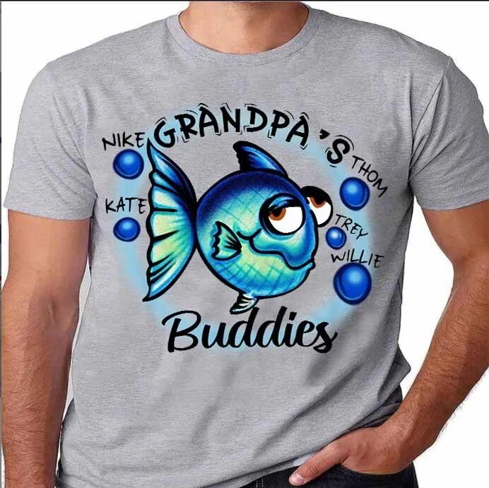 Apayprint – Grandpa’s Buddies Personalized T-Shirt