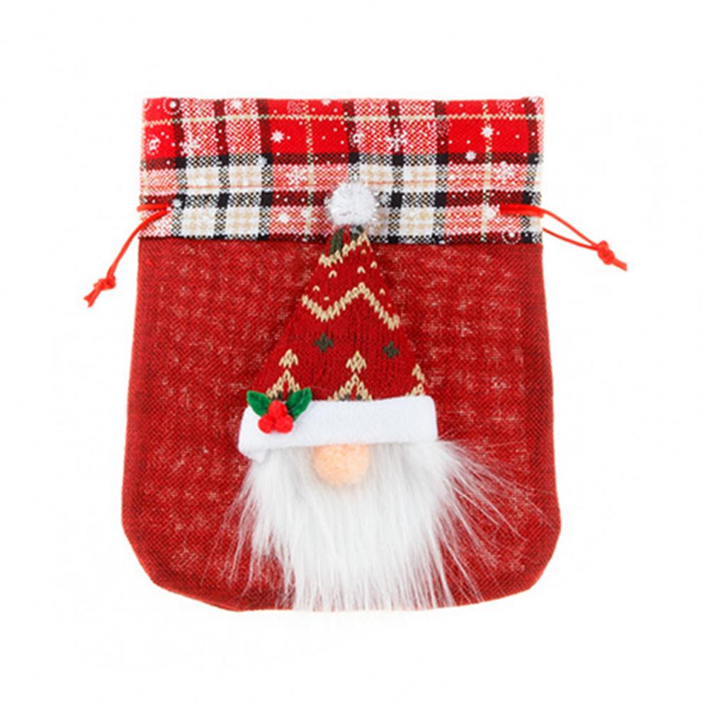 Christmas Candy Bag Unique Eye-catching Bright Color Santa Claus Gift Packaging Bag for Festival alx