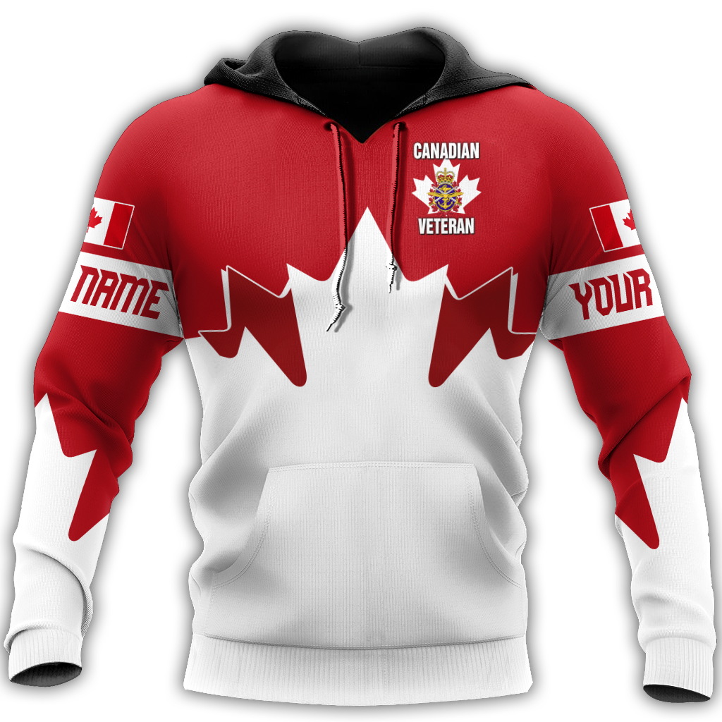 Personalized Name XT Canadian Veteran Pullover 3D All Over Printed Shirts NTN04032104