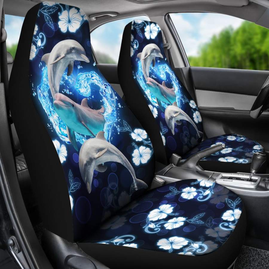 Dolphin – Dolphins In Heart – Car Seat Covers